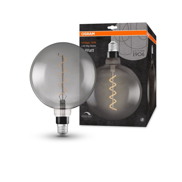 Vintage 1906 Big Globe 15 Filament DIM 4W 818 Smoke E27 - , изображение 5