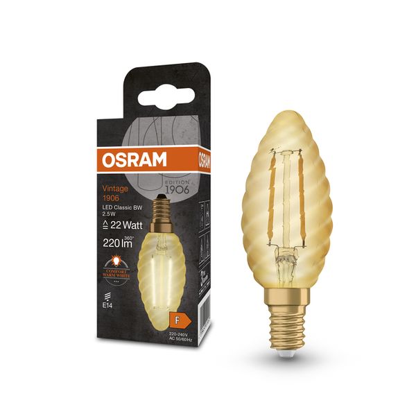 Vintage 1906 Classic BW 22 Filament 2.5W 824 Gold E14 - , изображение 5