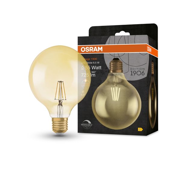 Vintage 1906 Globe 55 Filament DIM 6.5W 824 Gold E27 - , изображение 17