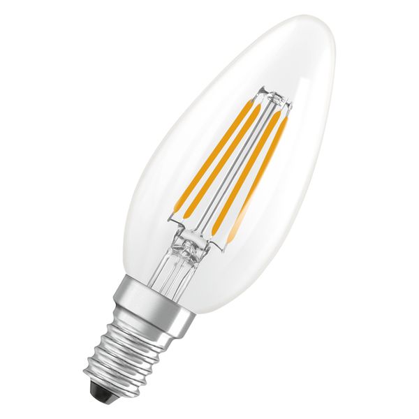 LED Classic B 40 Filament Energy efficiency class A 2.2W 827 Clear E14 - , изображение 4