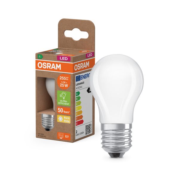LED Classic P 25 Filament Energy efficiency class A 1.2W 827 Frosted E27 - , изображение 8