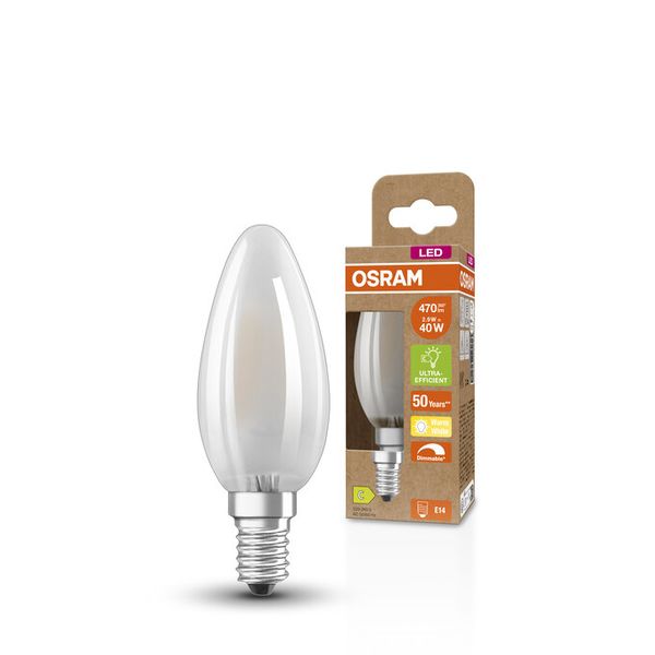 LED Classic B 40 DIM Energy efficiency class C 2.9W 827 Frosted E14 - , изображение 4
