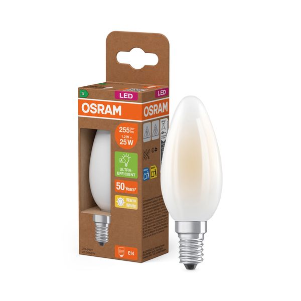 LED Classic B 25 Filament Energy efficiency class A 1.2W 827 Frosted E14 - , изображение 8