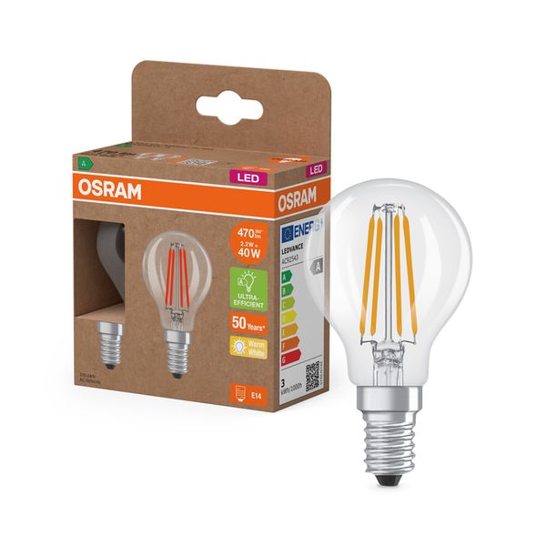 LED Classic P 40 Filament Energy efficiency class A 2.2W 827 Clear E14 - , изображение 8