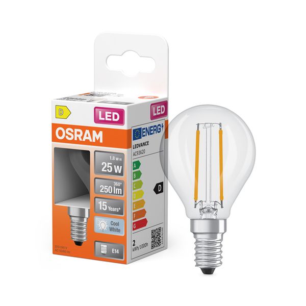 LED Star Classic P 25 Filament 1.8W 840 Clear E14 - , изображение 8