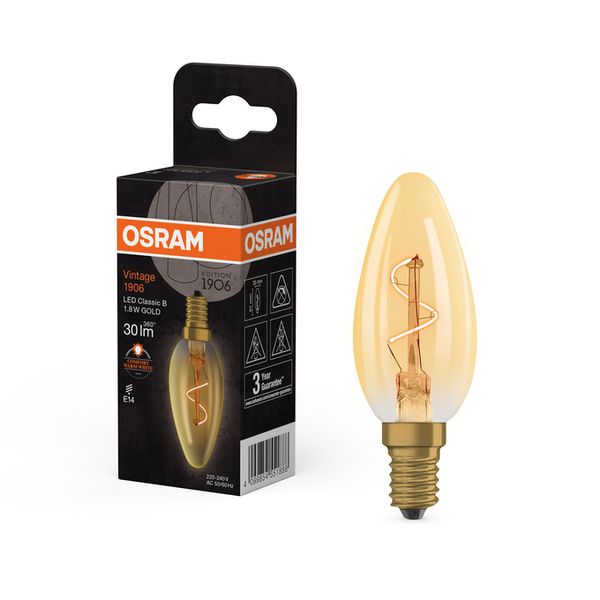 Vintage 1906 Classic B Spiral Filament 1.8W 822 Gold E14 - , изображение 11