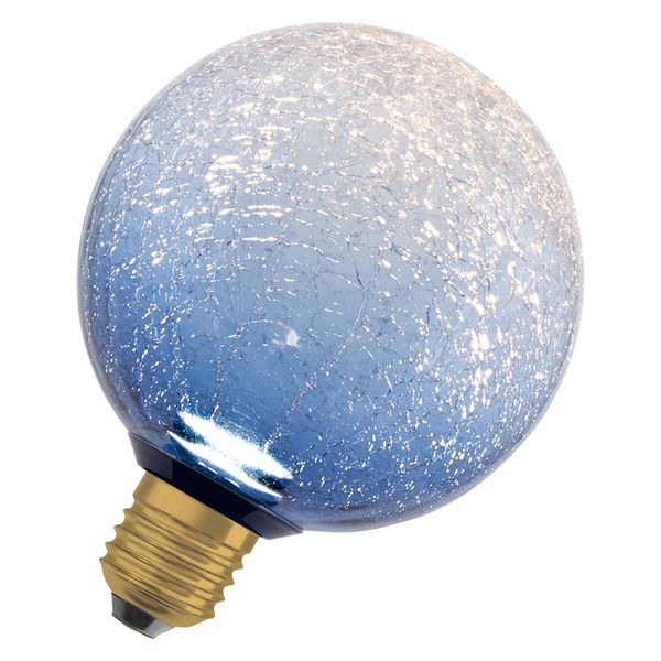 DECOR LED FLAT LAMP 3.5W 827 E27 Non-Dim IN CRACKED GLASS ROUND BLUE - , изображение 14