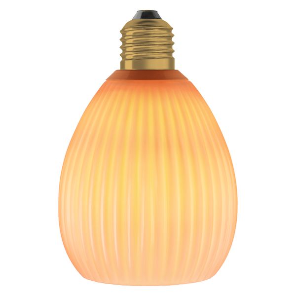 DECOR LED FLAT LAMP 3.5W 827 E27 Non-DIM IN COLOURED GLASS OVAL ORANGE - , изображение 12