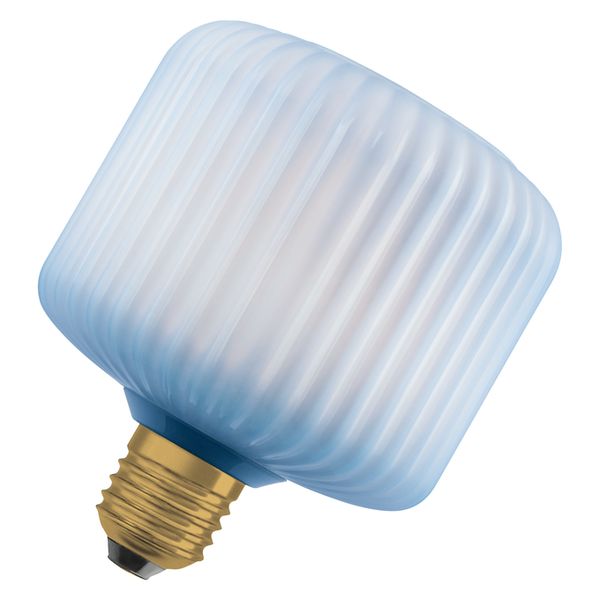 DECOR LED FLAT LAMP 3.5W 827 E27 Non-DIM IN COLOURED GLASS SQUARE BLUE - , изображение 14