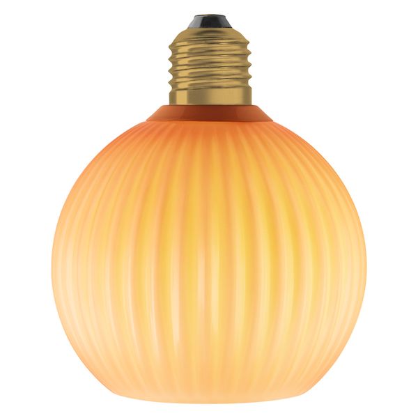 DECOR LED FLAT LAMP 3.5W 827 E27 Non-DIM IN COLOURED GLASS GLOBE ORANGE - , изображение 12