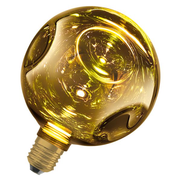 DECOR LED FLAT LAMP 3.5W 827 E27 Non-DIM IN ELECTRO GLASS MEDIUM GOLD - , изображение 16