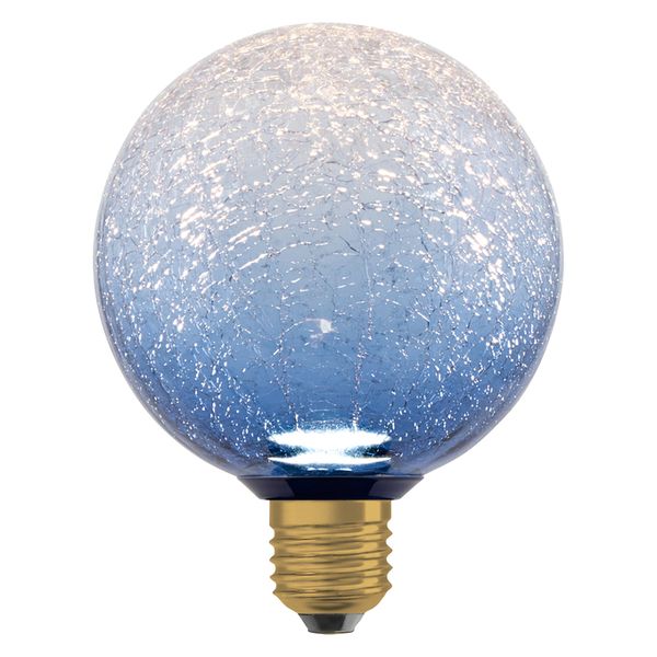 DECOR LED FLAT LAMP 3.5W 827 E27 Non-Dim IN CRACKED GLASS ROUND BLUE - , изображение 16