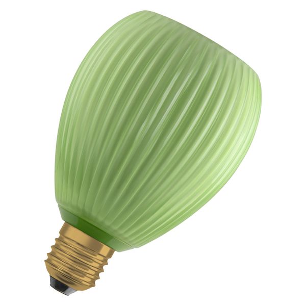 DECOR LED FLAT LAMP 3.5W 827 E27 Non-DIM IN COLOURED GLASS OVAL GREEN - 