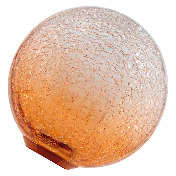 DECOR LED FLAT LAMP 3.5W 827 E27 Non-Dim IN CRACKED GLASS ROUND ORANGE - , изображение 2