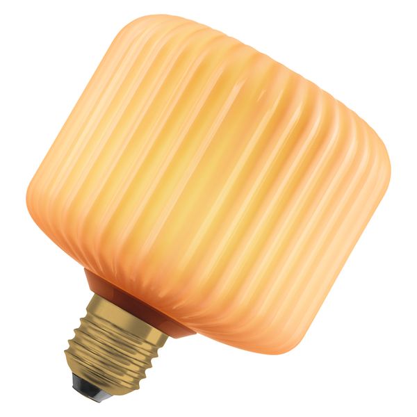 DECOR LED FLAT LAMP 3.5W 827 E27 Non-DIM IN COLOURED GLASS SQUARE ORANGE - , изображение 14