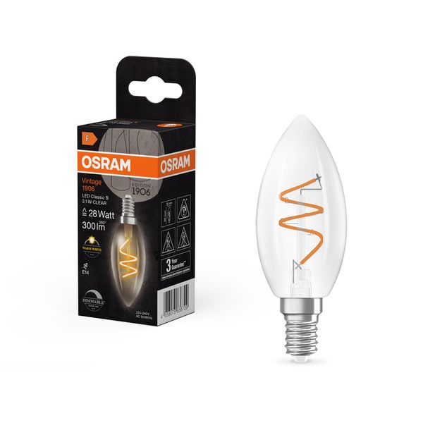 Vintage 1906 Classic B 28 Spiral Filament DIM 3.1W 927 Clear E14 - , изображение 11