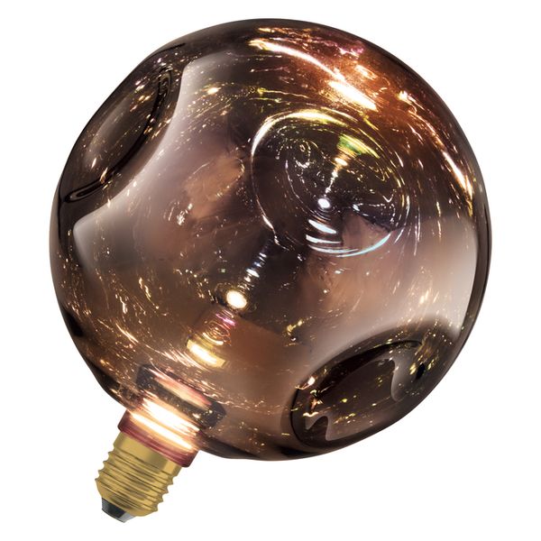 DECOR LED FLAT LAMP 3.5W 827 E27 Non-DIM IN ELECTRO GLASS LARGE BLACK - , изображение 16