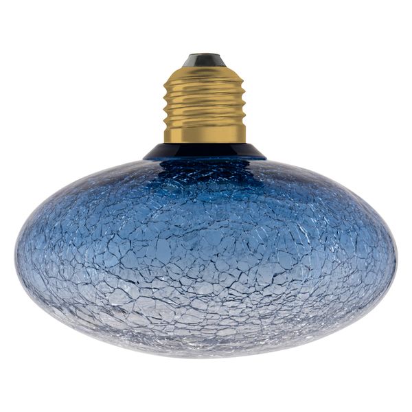 DECOR LED FLAT LAMP 3.5W 827 E27 Non-Dim IN CRACKED GLASS FLATTENED BLUE - , изображение 6