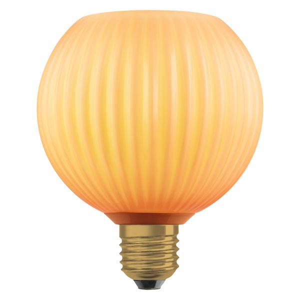 DECOR LED FLAT LAMP 3.5W 827 E27 Non-DIM IN COLOURED GLASS GLOBE ORANGE - , изображение 16