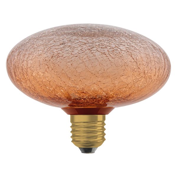 DECOR LED FLAT LAMP 3.5W 827 E27 Non-Dim IN CRACKED GLASS FLATTENED ORANGE - , изображение 4