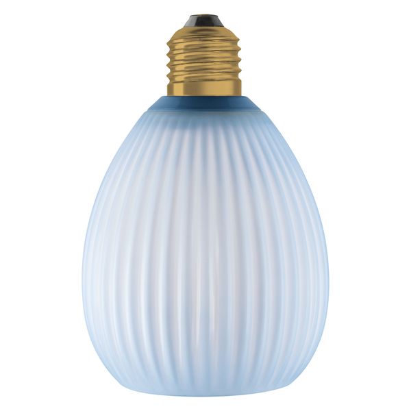 DECOR LED FLAT LAMP 3.5W 827 E27 Non-DIM IN COLOURED GLASS OVAL BLUE - , изображение 12
