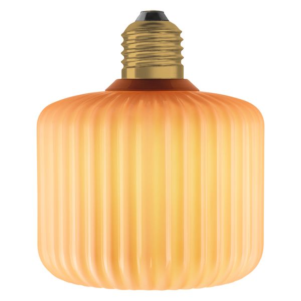 DECOR LED FLAT LAMP 3.5W 827 E27 Non-DIM IN COLOURED GLASS SQUARE ORANGE - , изображение 12