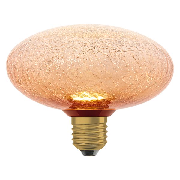 DECOR LED FLAT LAMP 3.5W 827 E27 Non-Dim IN CRACKED GLASS FLATTENED ORANGE - , изображение 16