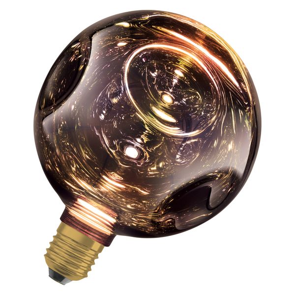 DECOR LED FLAT LAMP 3.5W 827 E27 Non-DIM IN ELECTRO GLASS MEDIUM BLACK - , изображение 16