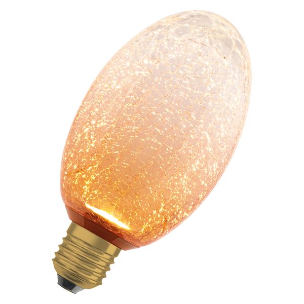 DECOR LED FLAT LAMP 3.5W 827 E27 Non-Dim IN CRACKED GLASS LONG ORANGE - , изображение 14