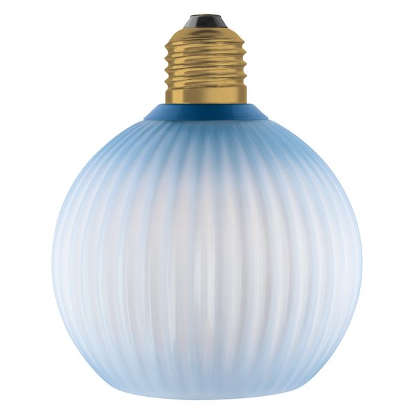 DECOR LED FLAT LAMP 3.5W 827 E27 Non-DIM IN COLOURED GLASS GLOBE BLUE - , изображение 12