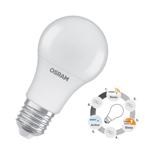 LED Superstar classic A 40 Relax/Active/Sleep 4.9W 827/840 Frosted E27 3x click - , изображение 10