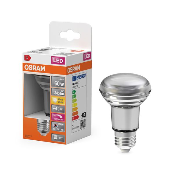 LED Superstar Plus R63 60 36° DIM 4.9W 927 E27 - , изображение 4