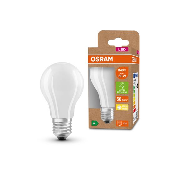 LED Classic A 60 Energy efficiency class A 3.8W 830 Frosted E27 - , изображение 4