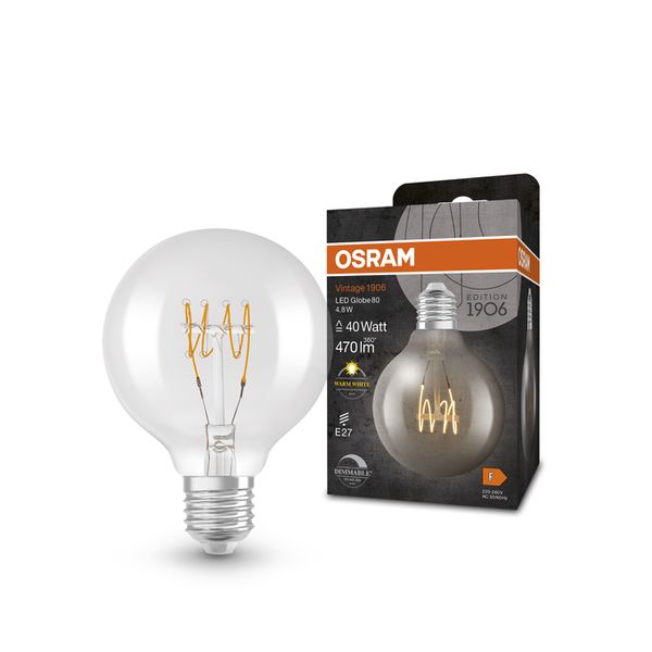 Vintage 1906 Globe 80 40 Filament DIM 4.8W 827 Clear E27 - , изображение 5