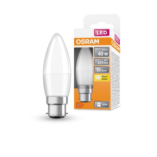 LED Star Classic B 40 4.9W 827 Frosted B22d - , изображение 8