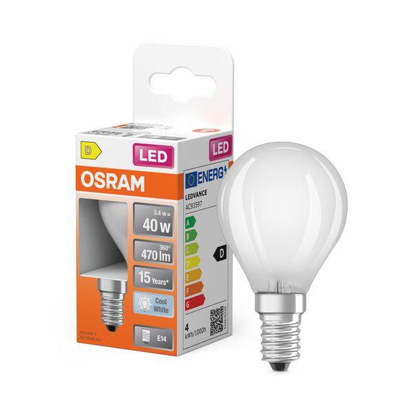 LED Star Classic P 40 Filament 3.4W 840 Frosted E14 - , изображение 8