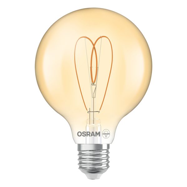 Vintage 1906 Globe 95 40 Heart Filament DIM 4.9W 922 Gold E27 - , изображение 2