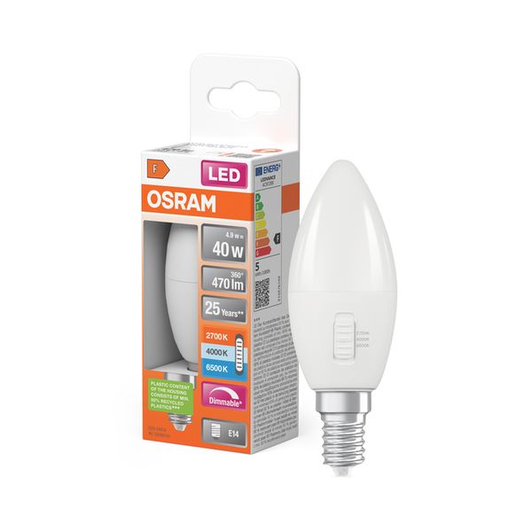 LED CLASSIC B40 DIM CCT SELECT 4.9W 827/840/865 FROSTED E14 - , изображение 8