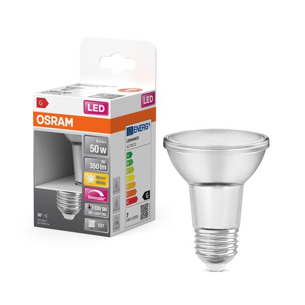 LED Superstar PAR20 50 36° DIM 6.4W 927 E27 - , изображение 4