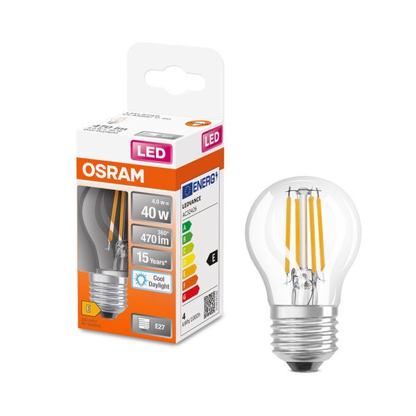 LED Star Classic P 40 Filament 4W 865 Clear E27 - , изображение 2