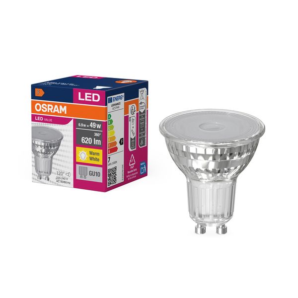 LED Value PAR16 80 120° 6.9W 830 GU10 - , изображение 4