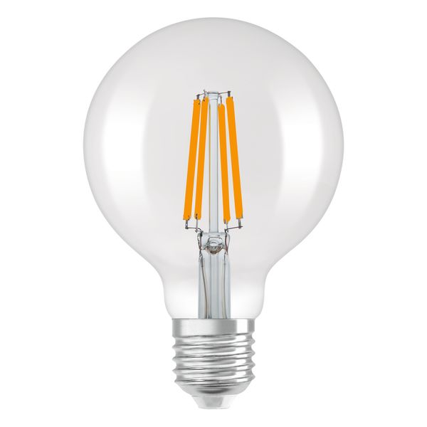 LED Superstar Globe 95 60 Filament DIM 5.9W 827 Clear E27 - , изображение 2