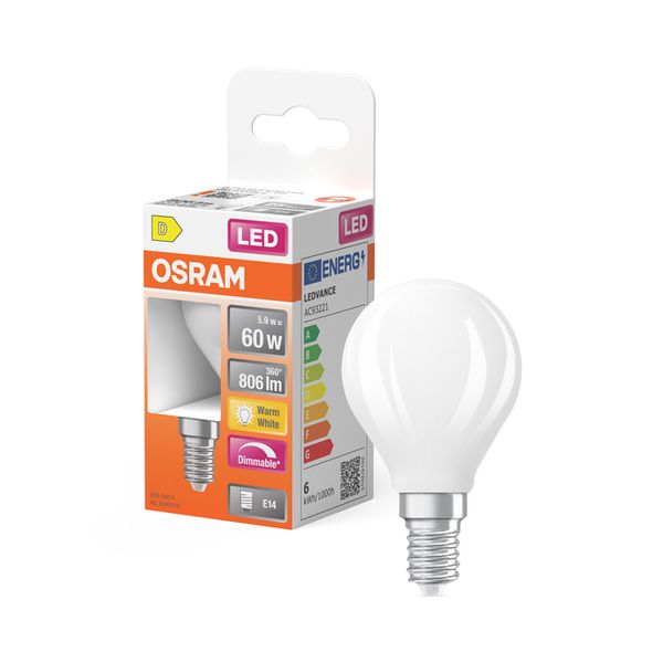 LED Superstar Classic P 60 Filament DIM 5.9W 827 Frosted E14 - , изображение 8