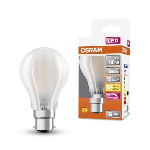 LED Superstar Classic A 60 DIM 7W 827 Frosted B22d - , изображение 4