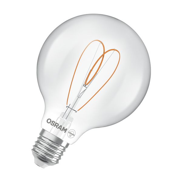 Vintage 1906 Globe 95 60 Heart Filament DIM 7.2W 927 Clear E27 - 