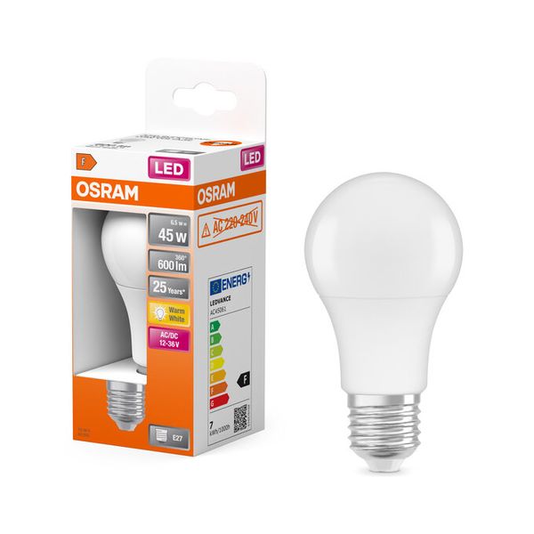 LED Star Classic A 45 6.5W 827 12-36V Frosted E27 - , изображение 8