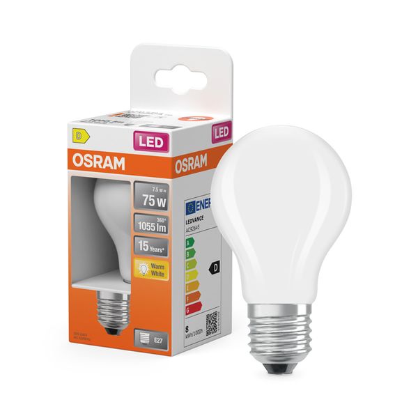 LED Star Classic A 75 Filament 7.5W 827 Frosted E27 - , изображение 8