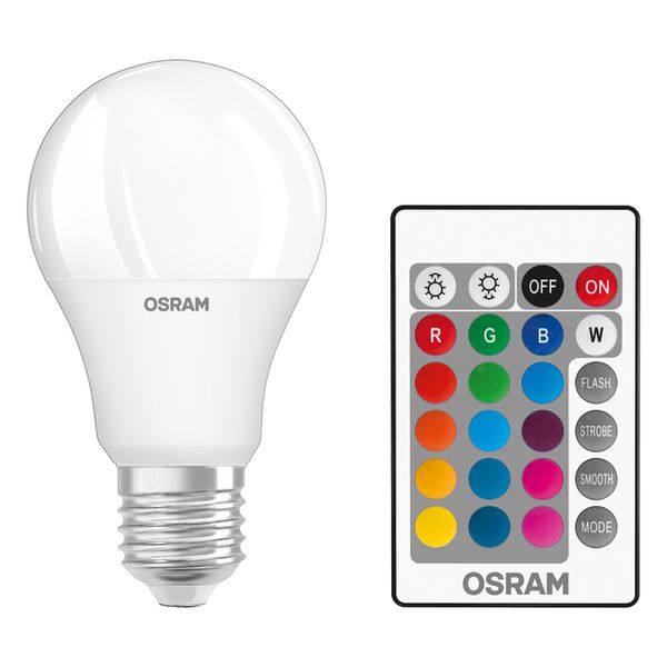 LED Superstar Classic A 60 RGBW Remote Control 9.4W 827 Frosted E27 - 