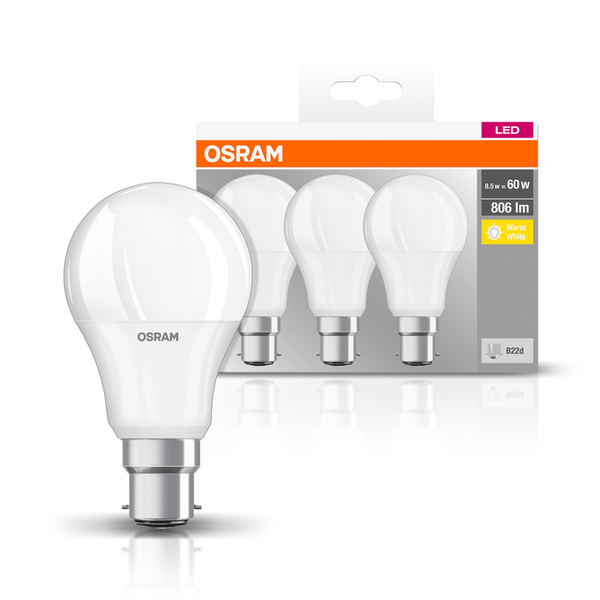 LED Base Classic A 60 8.5W 827 Frosted B22d - , изображение 8