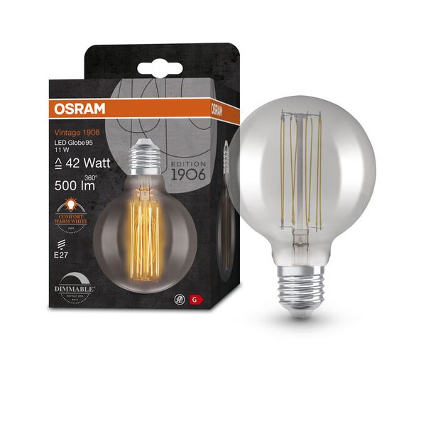 Vintage 1906 Globe 95 42 Filament DIM 11W 818 Smoke E27 - , изображение 6